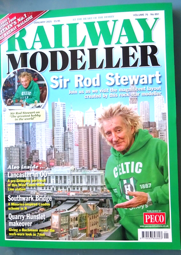 Sir Rod Stewart - Railway Modeller - January 2025 - New - Visit To Rod's Layout