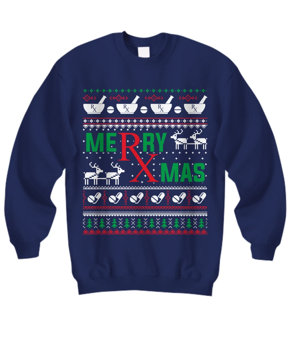 Pharmacist ugly shop christmas sweater