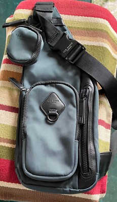 Ted Baker London EXCEL MULTIFUNCTIONAL TRAVEL SLING BAG TEAL BLUE MSRP:$195 NEW