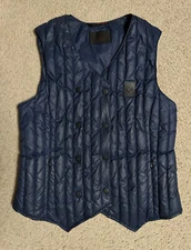 Cavalleria Toscana Women's Vest MEDIUM full zip w/ GOOSE DOWN, button up/zip