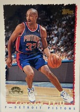 Grant Hill Rookie 1995 Tops Card #211 Detroit Pistons #3 Overall Selection