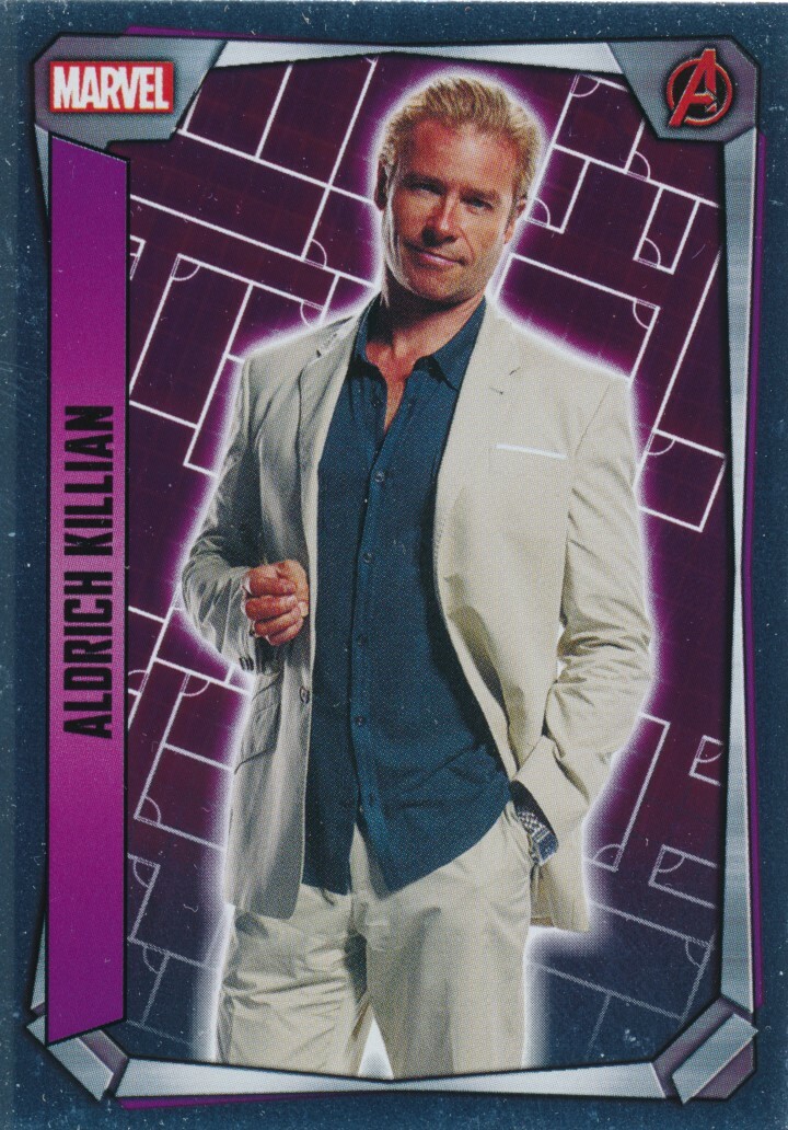 235 ALDRICH KILLIAN 2017 Topps Marvel Missions IRON MAN MIRROR FOIL GUY  PEARCE | eBay