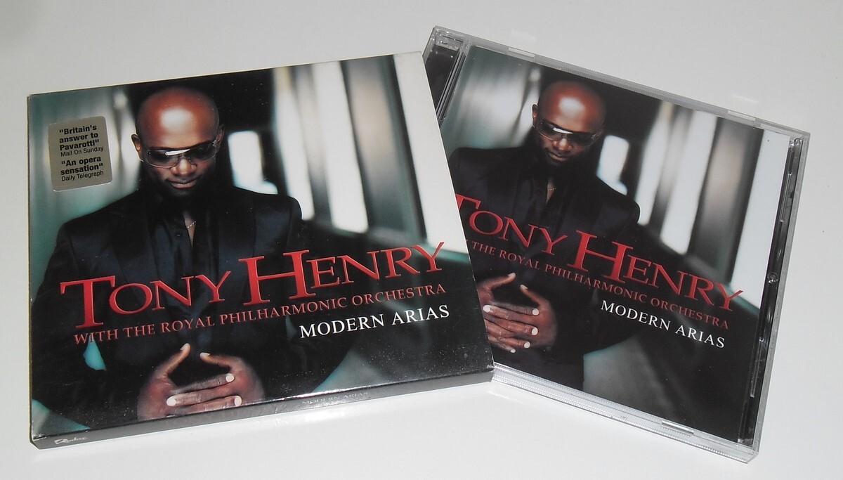 TONY HENRY - MODERN ARIAS - 2003 UK 14 TRACK CD ALBUM WITH CARD SLIPCASE