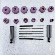 Sioux Valve Seat Grinding Wheel 12 Pcs Set With 6 Pcs Pilots And 2 Stone Holders