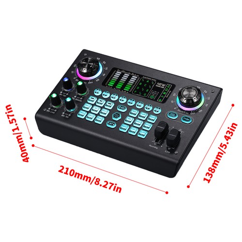 Multi-function Mixer Portable Digital Sound USB Mixing Console A0N0 - Picture 2 of 11