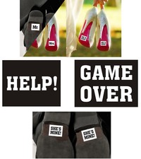 Schuhsticker Scherz Aufkleber f&uuml;r Brautschuhe Hochzeit Schuh Sticker