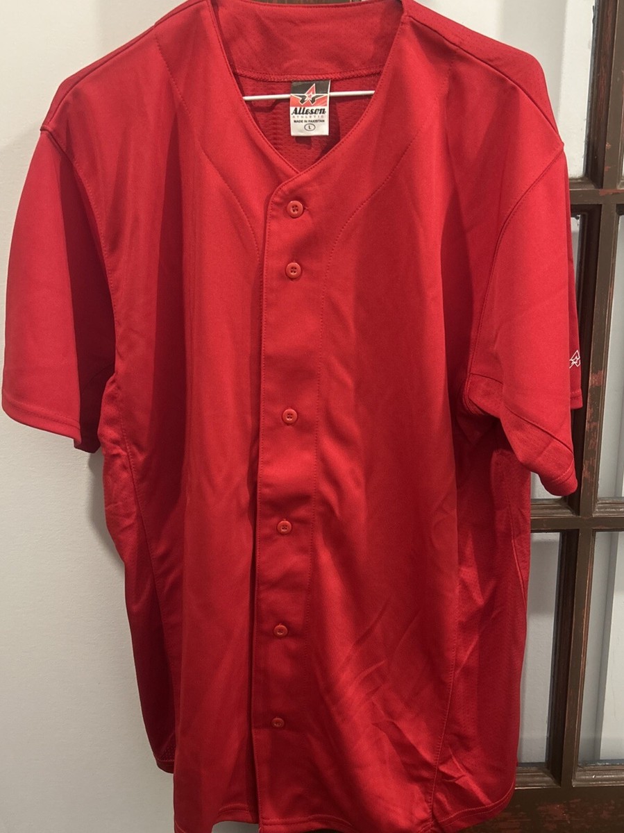 52MBFJ Full Button Lightweight Baseball Jersey - Alleson Athletic