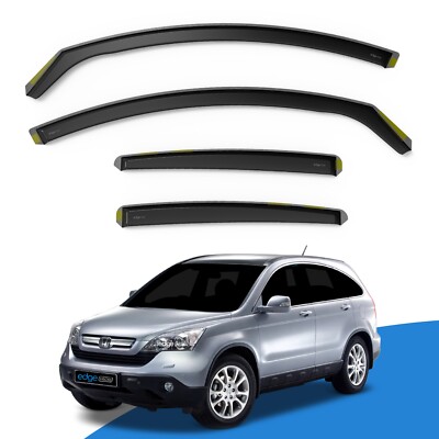 HONDA CR-V MK3 2007-2012 5 Door SUV Wind Deflectors 4pc Edgevisors Tinted