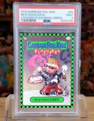 GARBAGE PAIL KIDS NEW WAVE DAVE Flashback Series 1 Green PSA 9 GPK