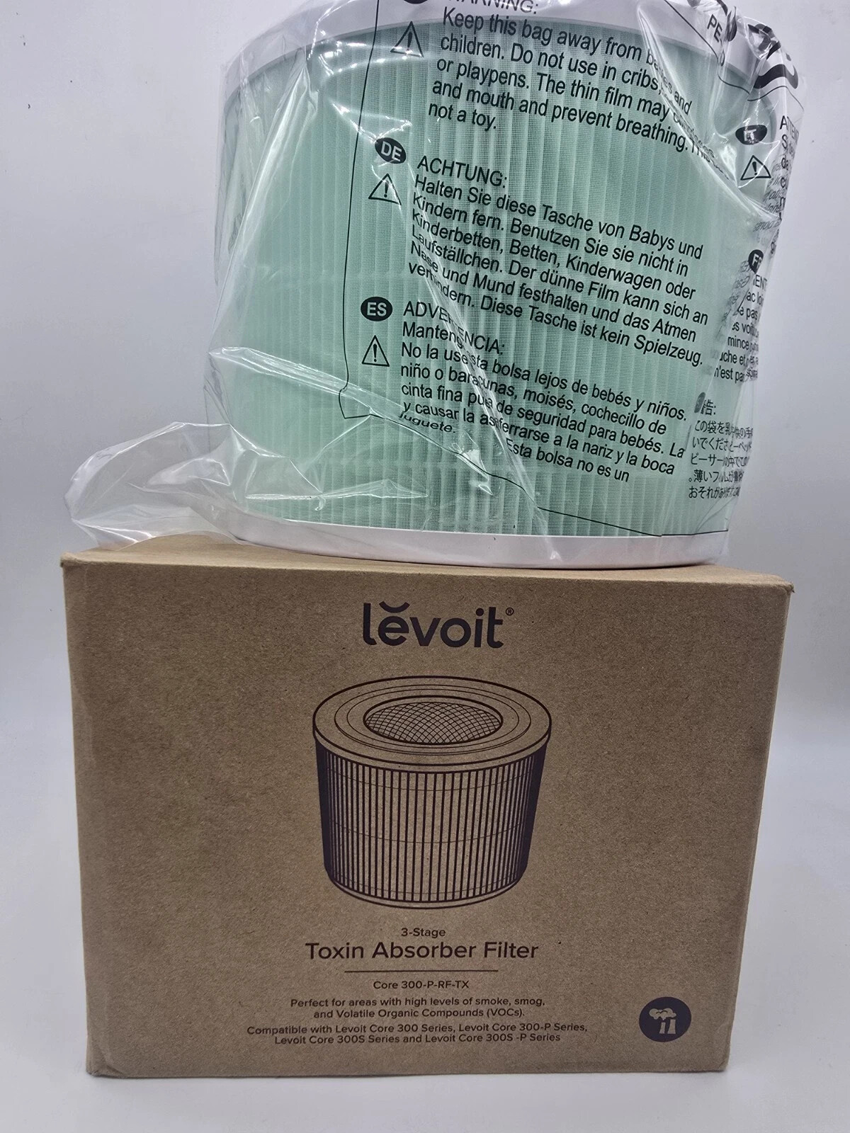 Levoit 3 Stage Toxin Absorber Filter Replacement Core 300-P-RF-TX True HEPA