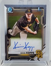2021 BOWMAN DRAFT CHROME KEVIN KOPPS AUTOGRAPH 1ST BOWMAN PROSPECT CDA-KK