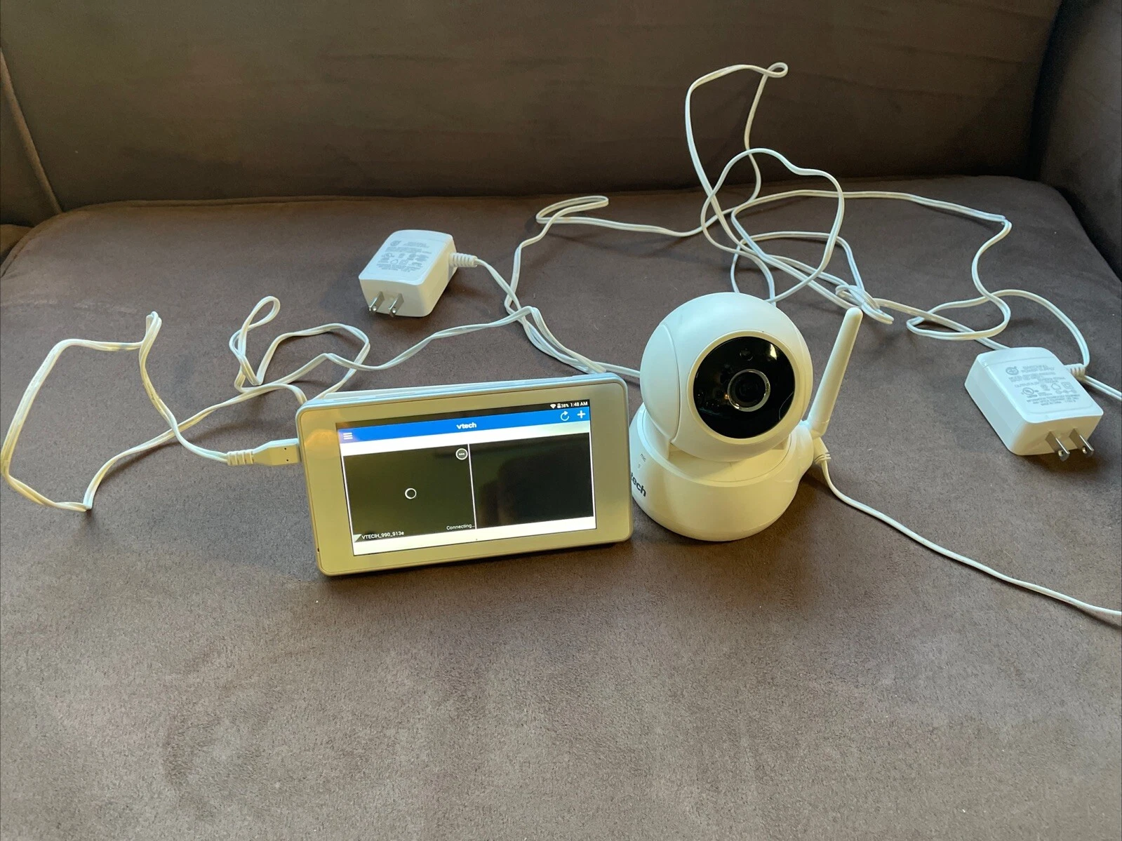 Vtech Baby Monitor (white…see Pics) 5” Screen s-1)