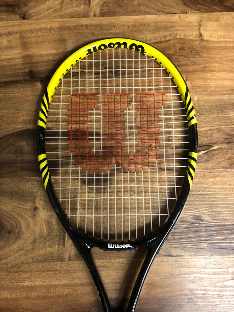 Wilson Pro Comp テニスラケット Wilson Pro Comp Yellow Black Tennis Racquet L3 4 3/8 Grip | eBay