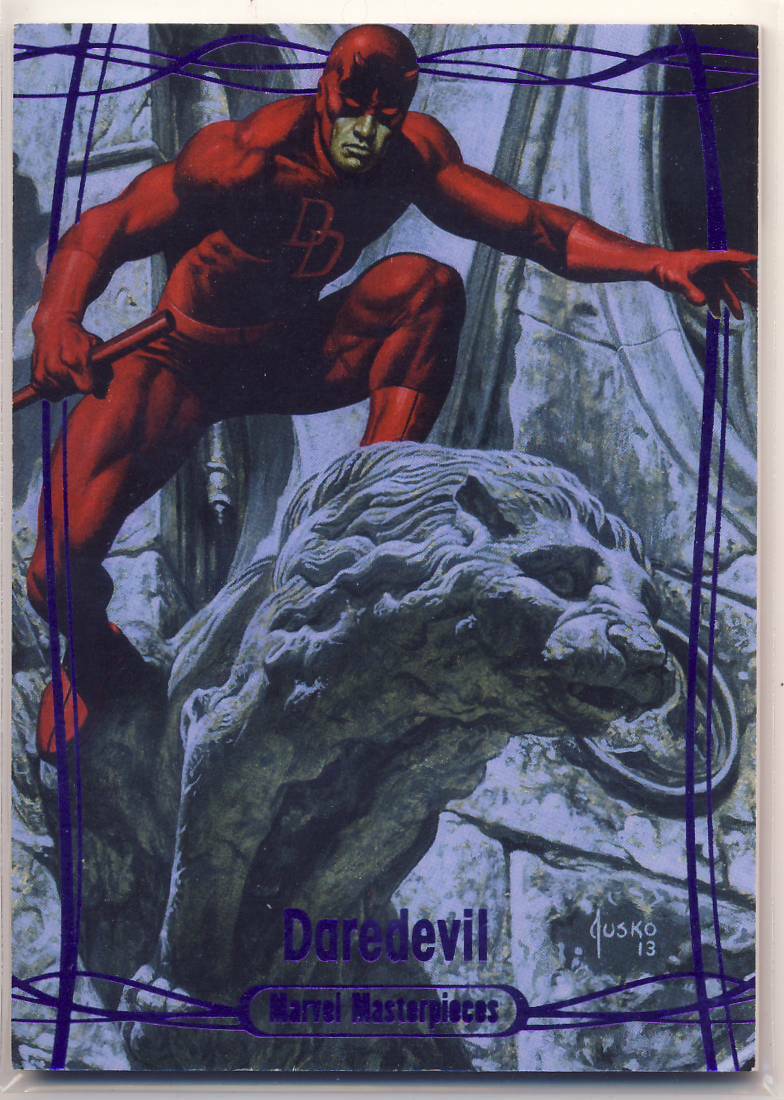 2016 Marvel Masterpieces Jusko Purple Parallel 78 Daredevil 126/199