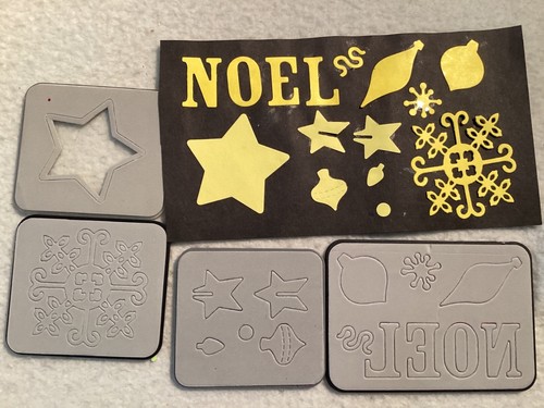 Sizzix Sizzlits Stampi per Macchina a Rullo - NOEL, DECORAZIONI ALBERO, FIOCCO DI NEVE, STELLA - Foto 2 di 8