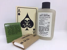 M1 Helmet Vietnam Accessory Lot Bug  Juice, Death Card, TP And Warmers NO JUICE