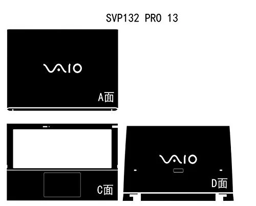 Carbon Laptop Sticker Skin Cover for Sony Pro 13 SVP13215PXB SVP132A1CL 13.3"