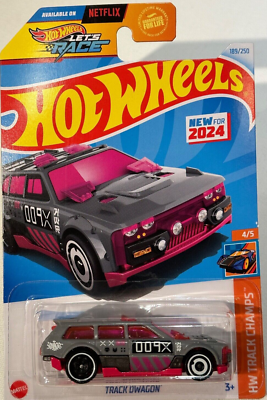 2024 🔥HOT WHEELS, TRACK DWAGON 4/5 HW TRACK CHAMPS #189/250 LETS