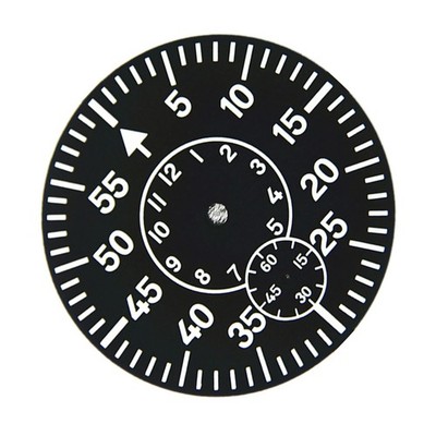 Watch Dial Plate Green Luminous Second @6 For ETA 6498 For Seagull ST3620