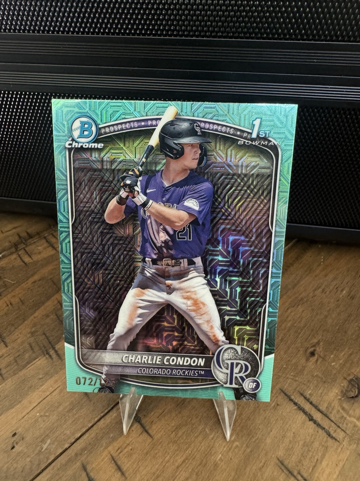2025 Bowman Chrome Mega Box Charlie Condon Bowman 1st Aqua Mojo Refractor 67/125