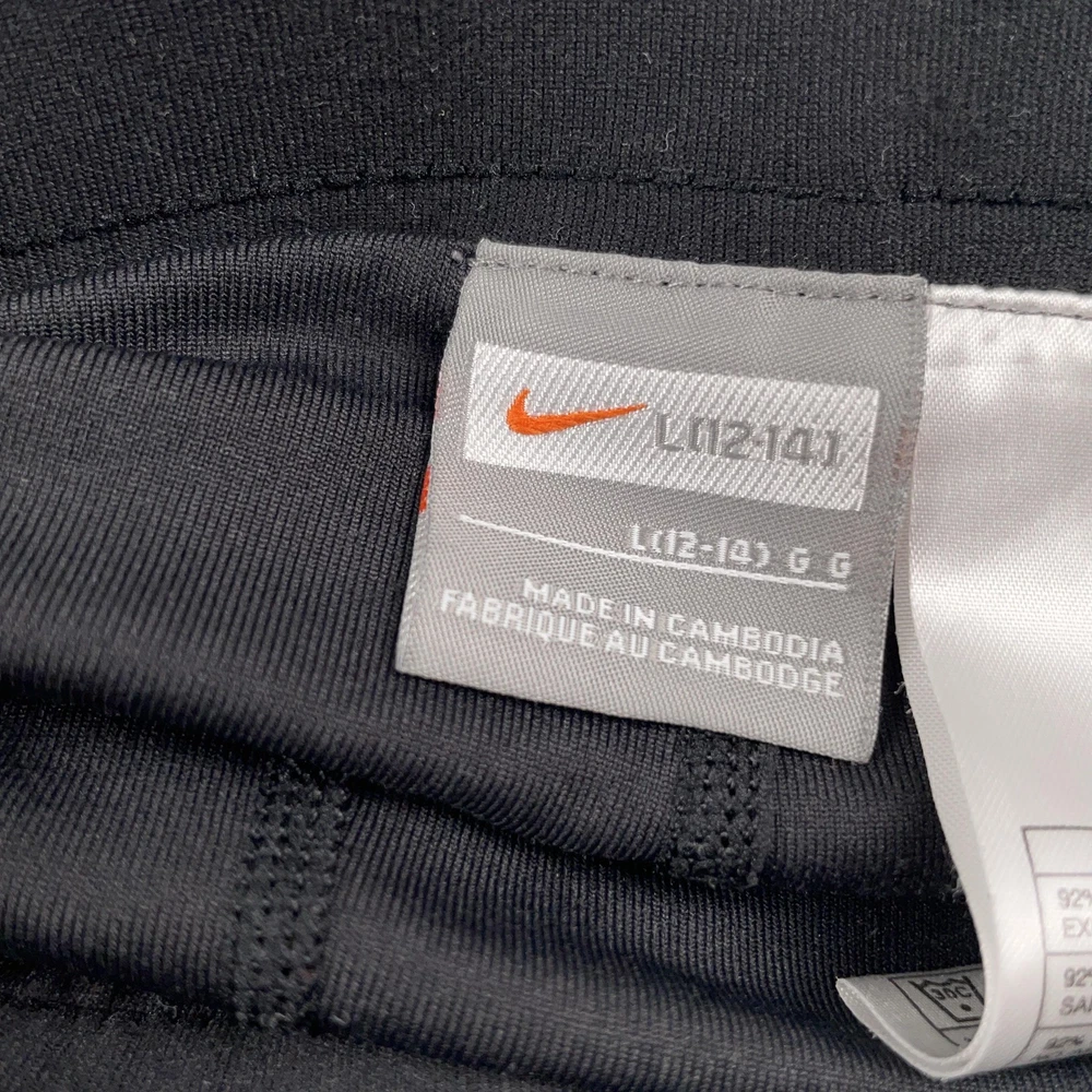 Nike Tennis Skirt Womens Large Black White Skort Built In Shorts Athletic Y2K