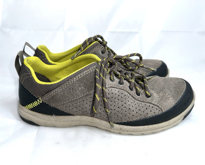 Men s Clarks Plus Comfort Shoes Brown/ Green Suede Size 7.5 M Sneakers
