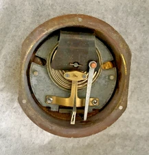 Antique Pocket Barometer for parts 2 3/8" x 2 3/32" Gold Color Back