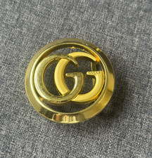 Gucci Gold Tone Interlocking GG Belt Buckle Monogram Logo for 1.5" Belts