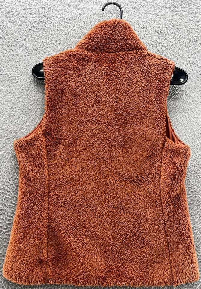 Chaleco polar Patagonia para mujer M naranja óxido retro-X usado cremallera completa Sherpa Foto 2 de 4