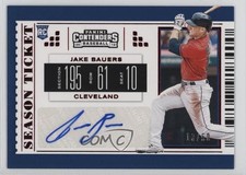 2019 Panini Chronicles Contenders Season Tickets Red 13/50 Jake Bauers Auto nd3