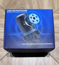 Condenser USB Gaming PC Microphone for Streaming, Podcasts, Recording, PS5..