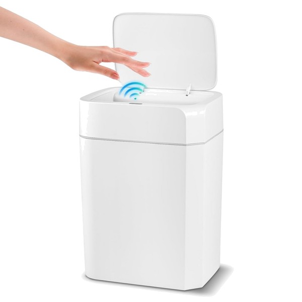 Sensor MüLleimer 16L Automatischer BerüHrungsloser Abfalleimer Badezimmer KüChe-image