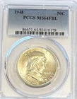 Uncirculated Roll PCGS Graded MS64FBL Franklin Half Dollars. READ DESCRIPTION