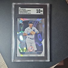Bowman Chrome Prospects Marcos Cabrera Lava Refractor BCP-46 SGC 10 /399