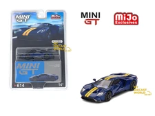 1/64 MINI GT #614 FORD GT DIECAST MODEL CAR SUNOCO BLUE MGT00614