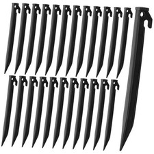 Pieces Plastic Inflatable Stakes 8.8 Inch Christmas Halloween Yard 24 Black