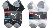 PUMA Women's No Show Sock, 10-pair