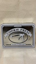 Cookie Press Set with Case Metal Discs, 18 Cookie  s Disk