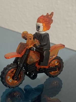 Ghost Rider Johnny Blaze Custom Buildable bricks (1''-2'')  figure blocks NIP