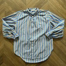 Alex Mill Kit Stripes Shirt In Blue And Yellow Size Small