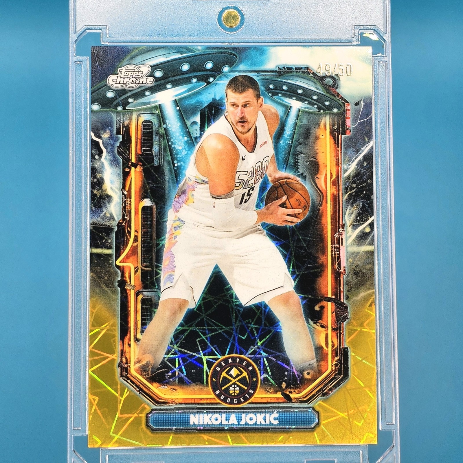 2025-26 Topps Cosmic Chrome Nikola Jokic Extraterrestrial Talent Gold /50 #ET-4