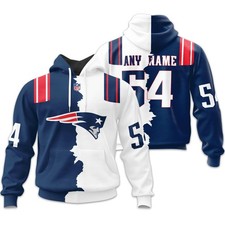 New England Football Team Patriotss 3D Hoodie, Unisex Adults S-5XL