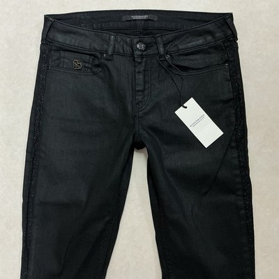 Schwarze Damenjeans SCOTCH & SODA SKINNY MID RISE Größe 8 W27 L32 (409B) neu mit Etikett