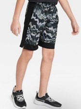 All In Motion Boys Athletic/Sports Gray/Black Court Shorts New With Tags