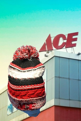 #ad #ad Vintage ACE Hardware Beanie Toboggan Hat Cap pom pom winter $24.00