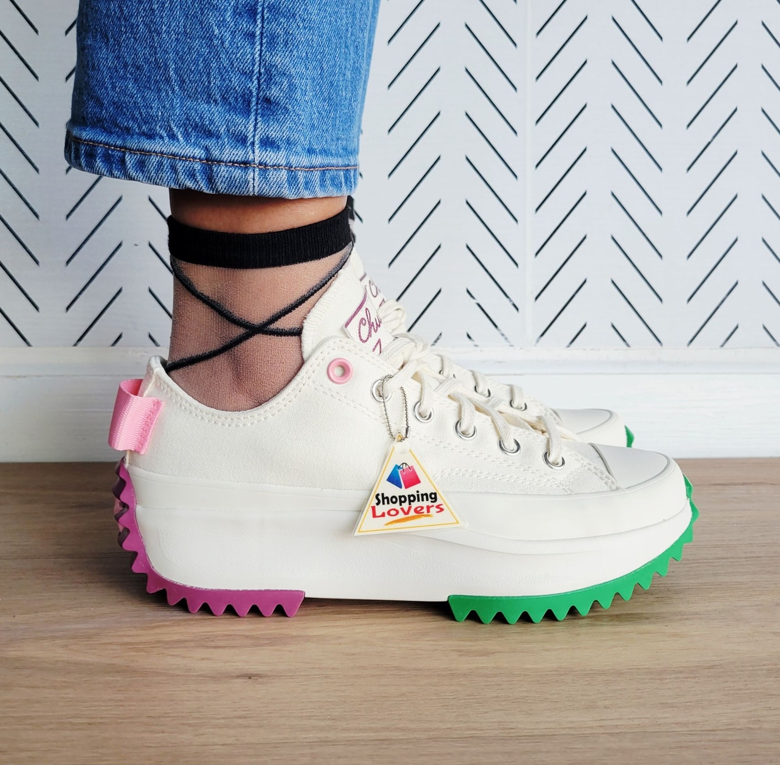 ❤️Converse Run Star Hike Platform Color Pop Sz 8.5 Women's Shoes Sneaker A14271C thumbnail 4