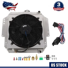 For 85-95 Suzuki Samurai JA JL JS JX SJ413 1.3L Aluminum Radiator+Shroud Fan Kit
