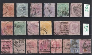 Ceylon - Selection (21) Early Queen Victoria /Used        -          Lot 0626082