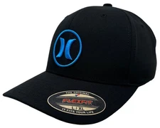 Hurley Men's Hat H2O-DRI Super Icon Embroidered Stretch Flex Fit Cap in L/XL