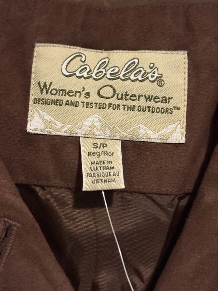 CABELAS Women’s Outerwear Jacket Microsuede Women's Size S Reg-NEW - Image 3 of 4